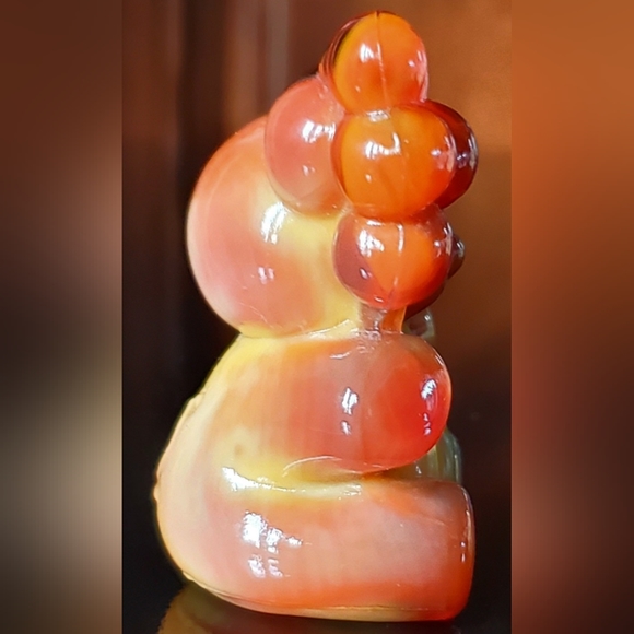 Vntg Boyd "Patrick the Bear" Amber Gold Slag Glass - Picture 4 of 9